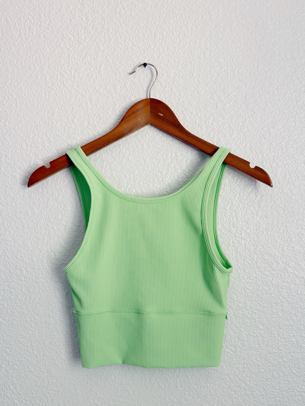 Lululemon Power Pivot Ribbed Tank Neon Green